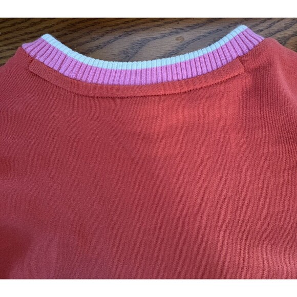 Hanna Anderson girls french terry dress sweatshirt poppy pink and orange 4 - Picture 4 of 9
